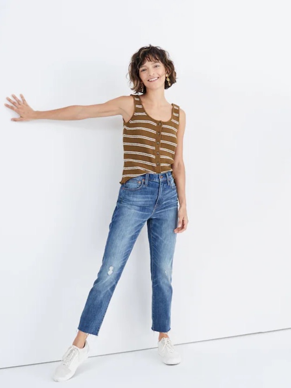 Madewell High Rise Slim Crop Boyjean Light Wash Jeans - Picture 4 of 12
